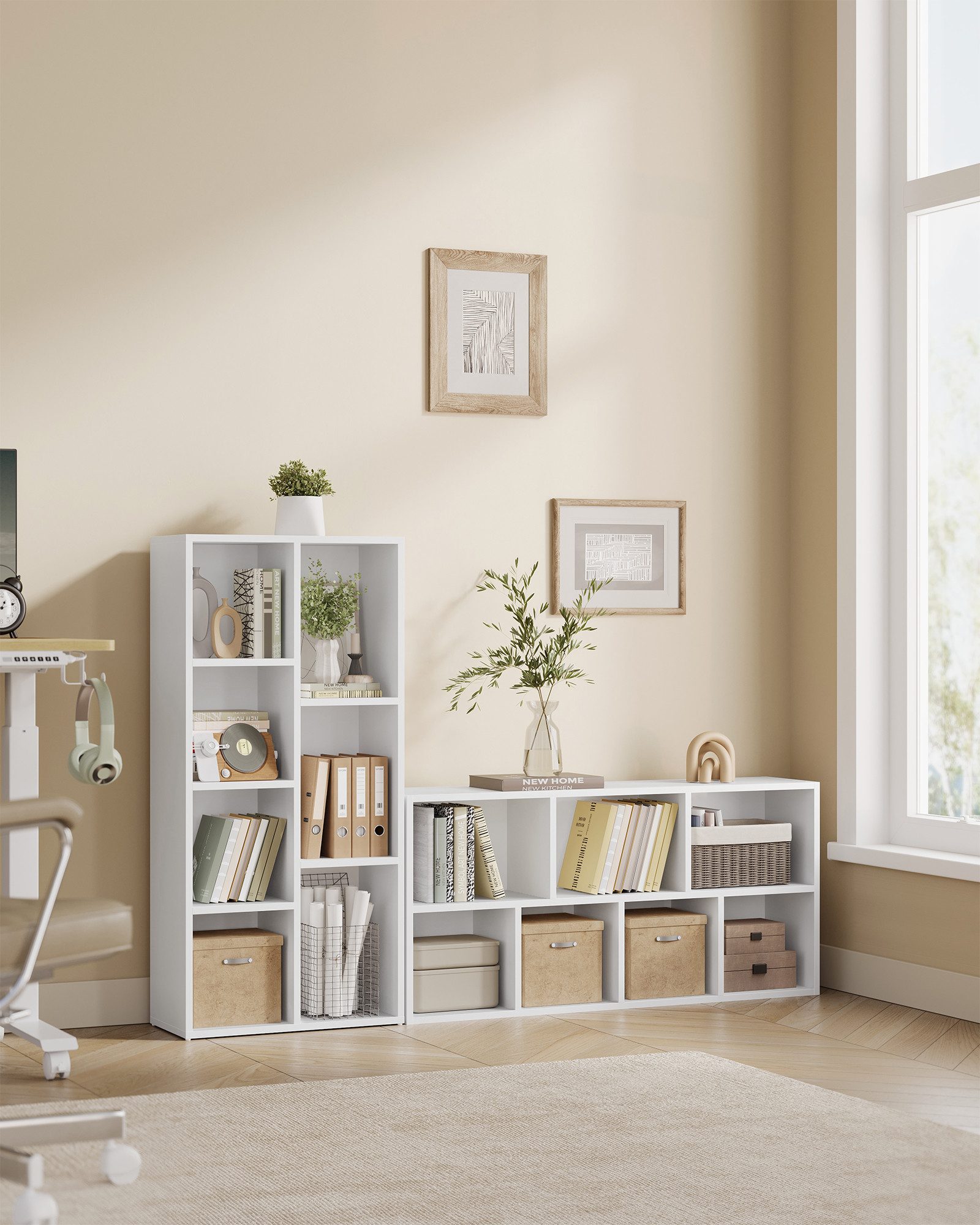 VASAGLE Bücherregal Standregal, Bücherschrank, mit 4/5/7/8 günstig online kaufen