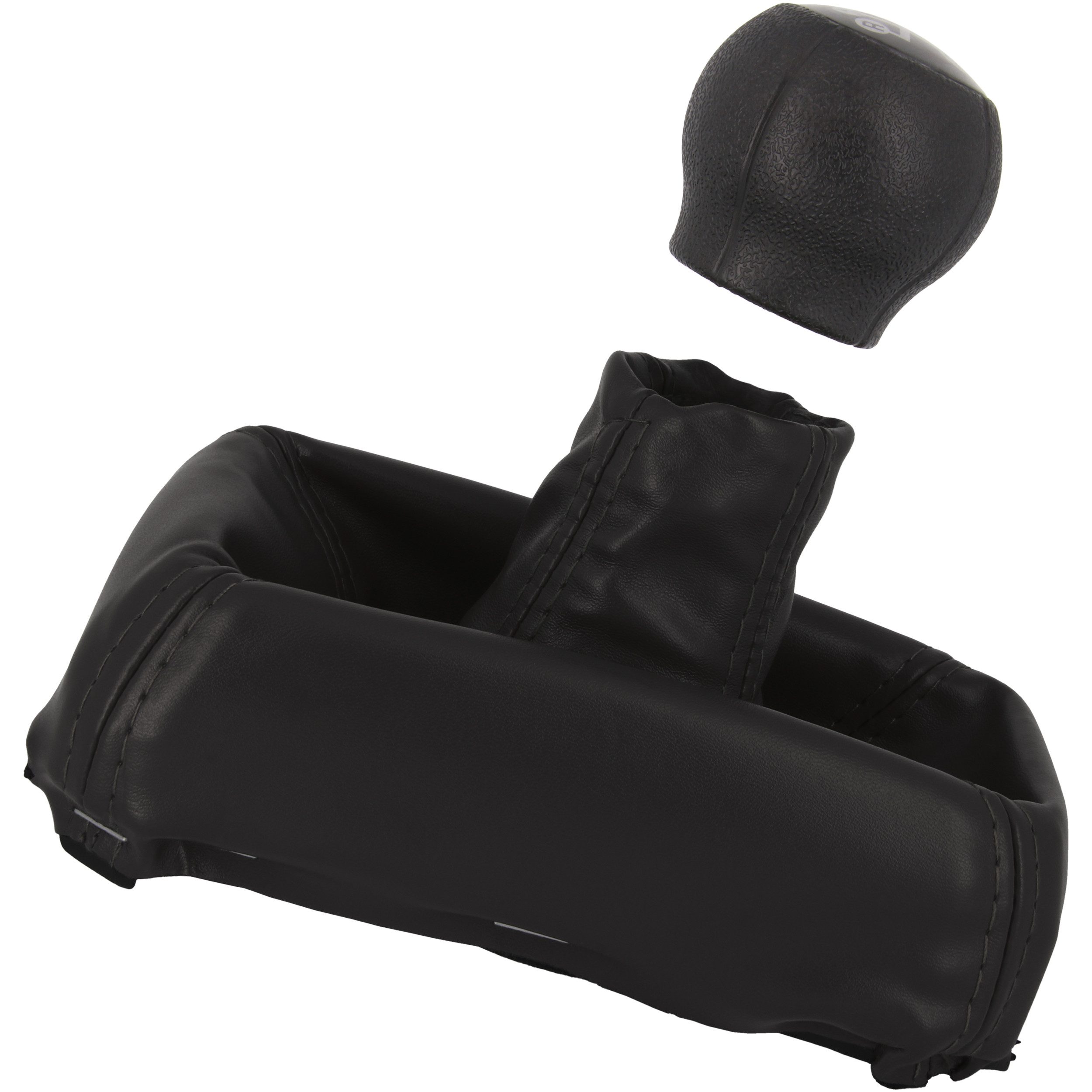 RECAMBO Schalthebel Schaltknauf, Schaltsack, Wahlhebel, Kappe für Opel Calibra, 1989-1997, Plug & Play, Auto Schalthebel Schaltmanschette, mit Rahmen, schwarz