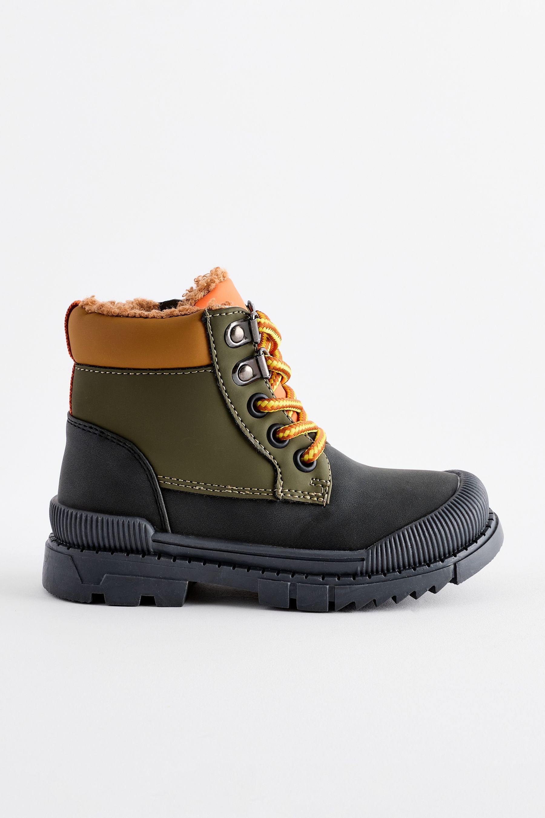 Next Stiefel mit Zehenkappe und Spitzendetail Schnürstiefelette (1-tlg)