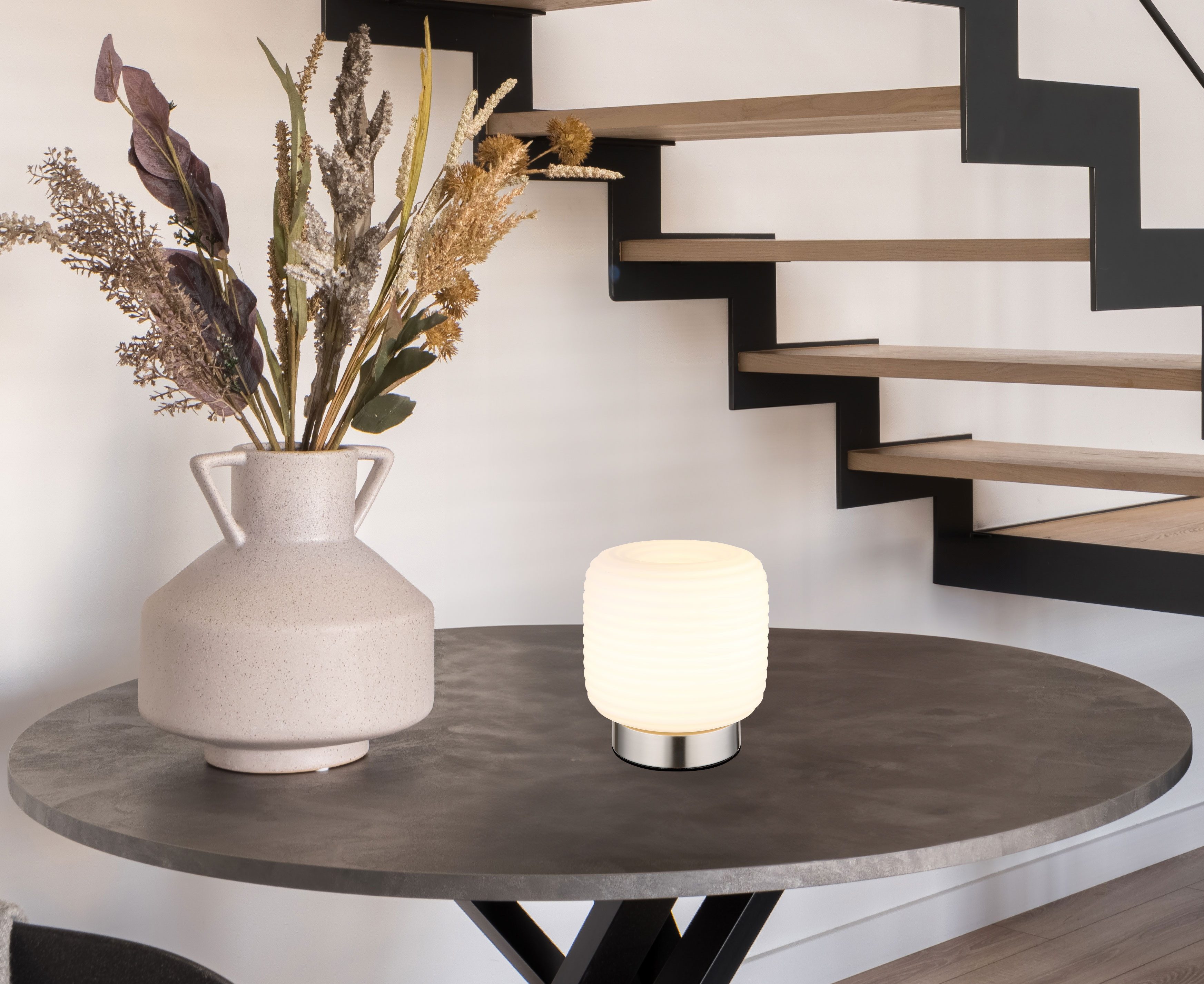 GLOBO LIGHTING Tischleuchte KLADORA, ohne Leuchtmittel, Tischlampe Nachttischlampe Deko-Tischleuchte Schlafzimmer