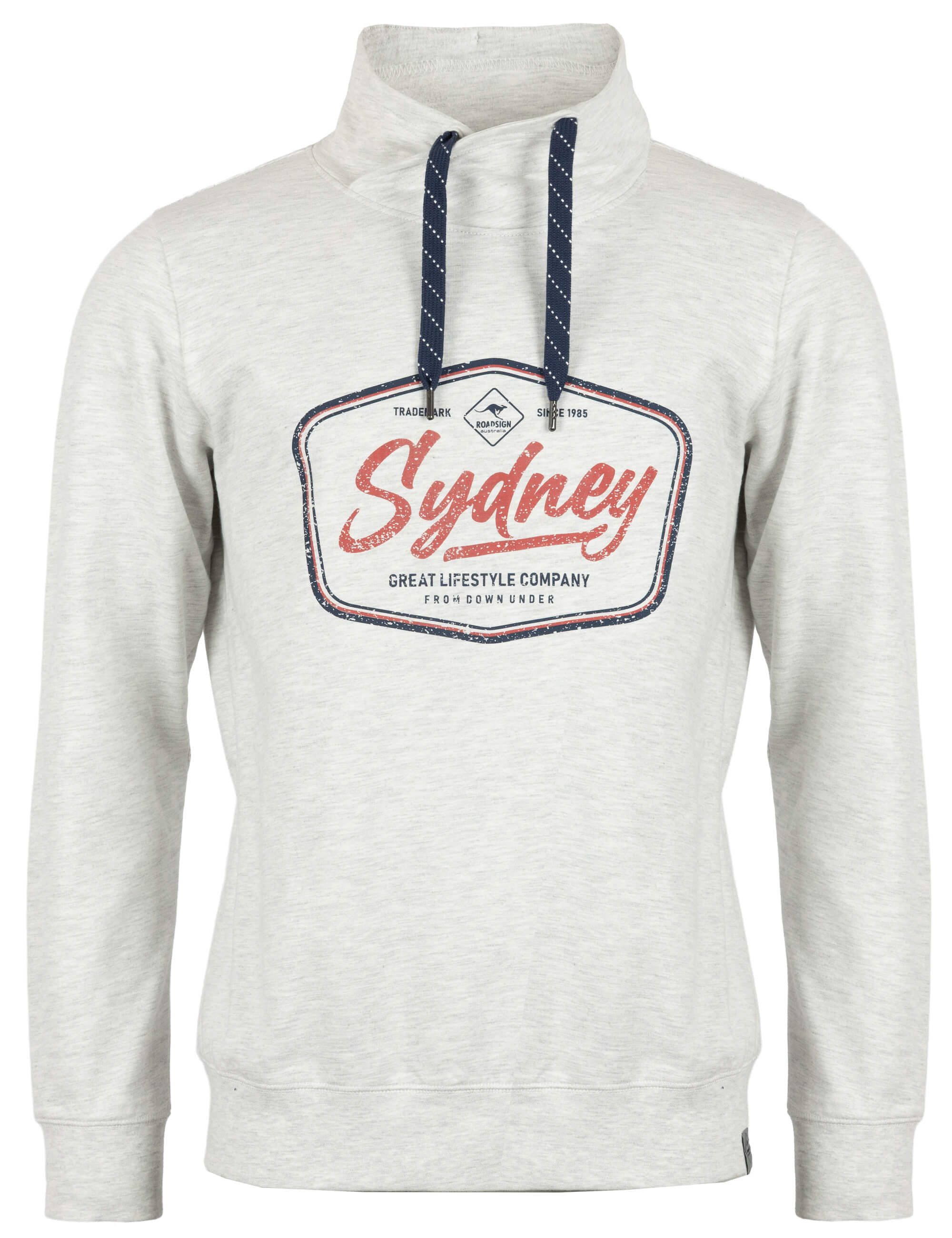 ROADSIGN australia Sweatshirt Mode (1, 1-tlg., 1) aus Baumwollmix und mit Schalkragen-Style