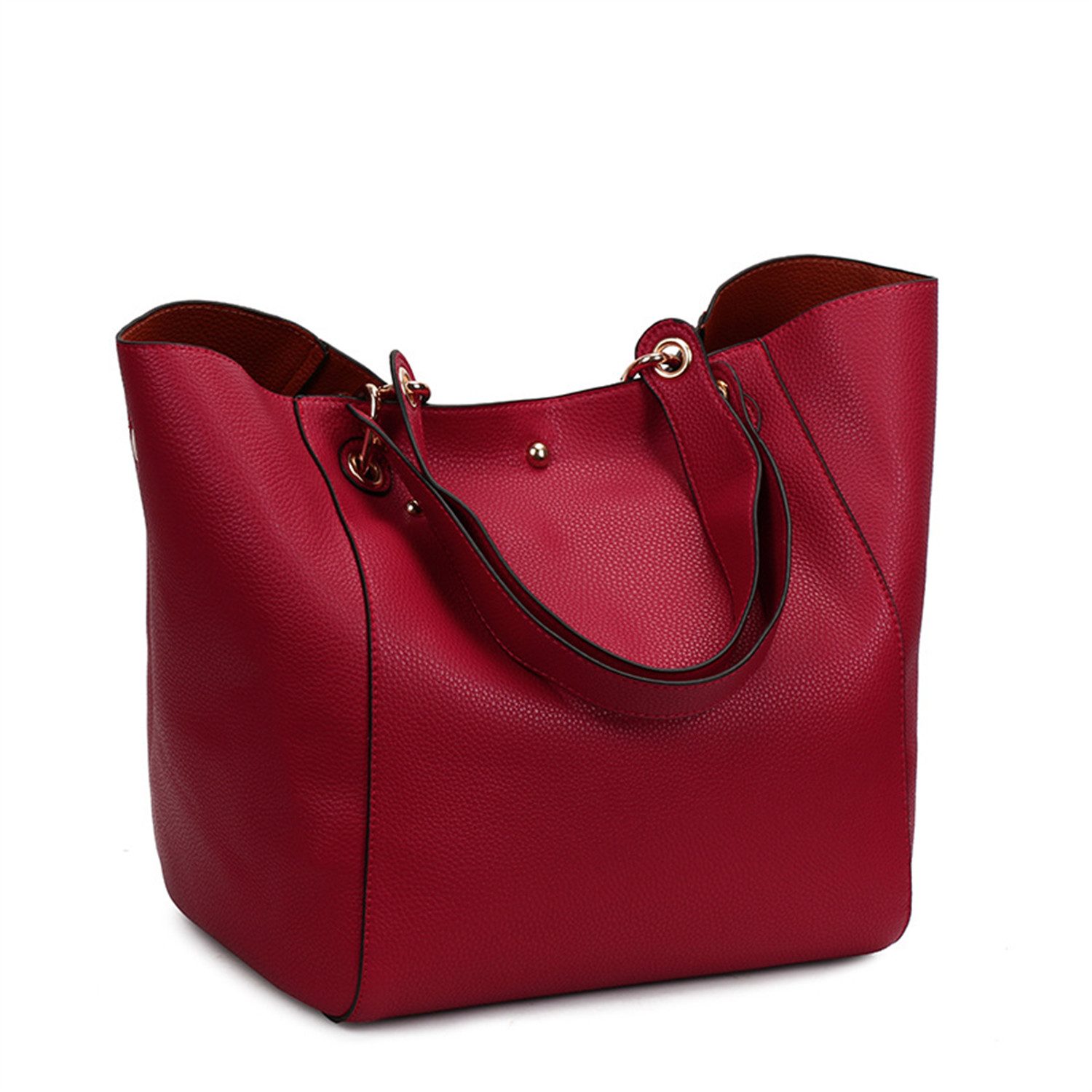 XDeer Schultertasche Damen-Shopper Tote Große Kunstleder-Handtasche, Wasserschutz & Ledergriff - Perfektes Geschenk für Frauen