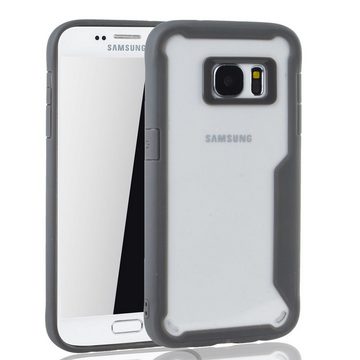 König Design Handyhülle Samsung Galaxy S7, Samsung Galaxy S7 Handyhülle Backcover Grau