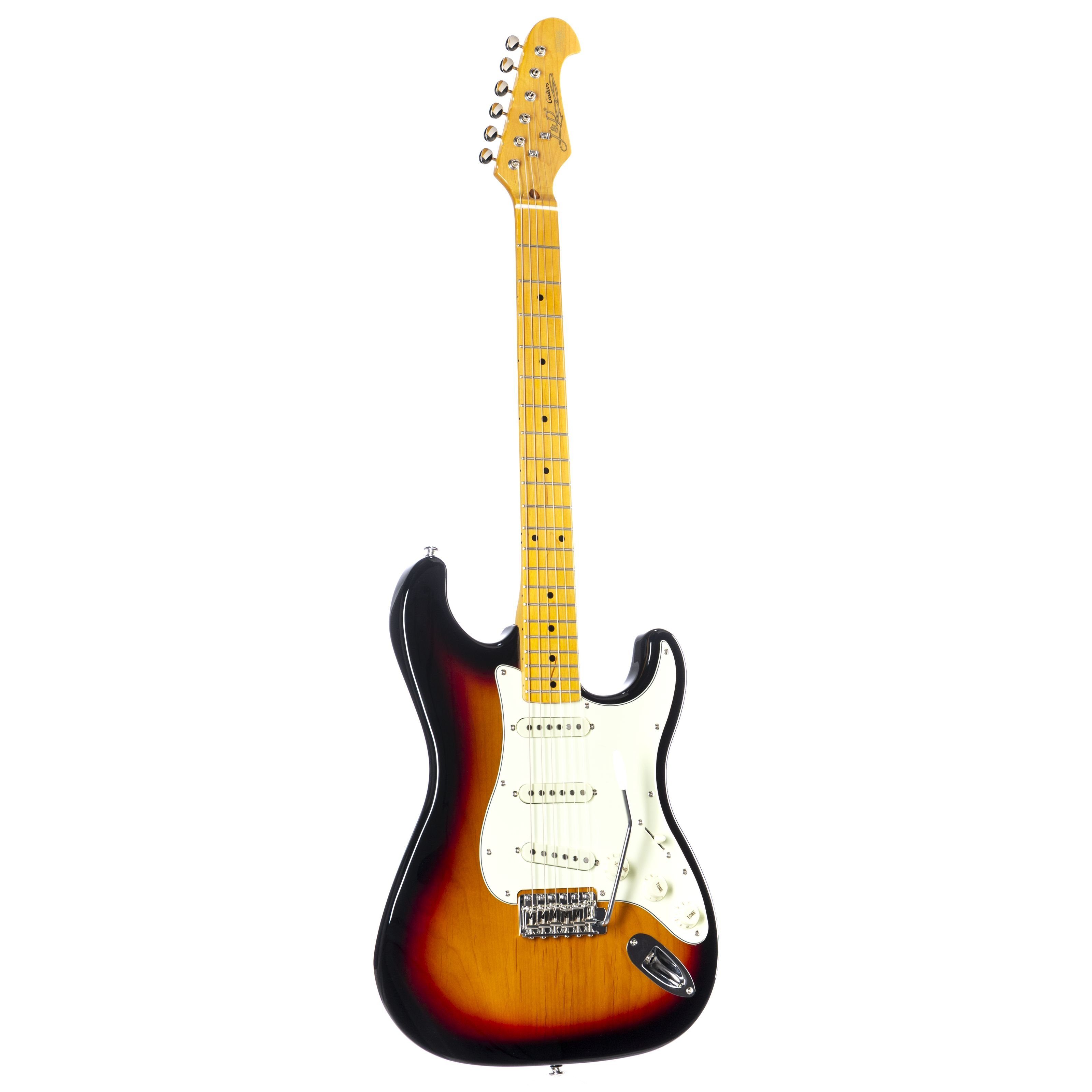 J & D E-Gitarre, JD ST Vintage Deluxe E-Gitarre MN Sunburst Erle-Korpus Ahorn-Hals Alnico Single Coil Tonabnehmer Vintage Tremolo Chrom Hardware Hochglanz Finish, E-Gitarren, ST-Modelle, J&D ST Vintage Deluxe E-Gitarre, Vintage Tremolo, Alnico Single Coil