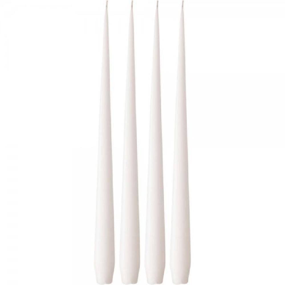 ester & erik Tafelkerze Spitzkerze Taper Candle White Ash (4-teilig) (32cm)