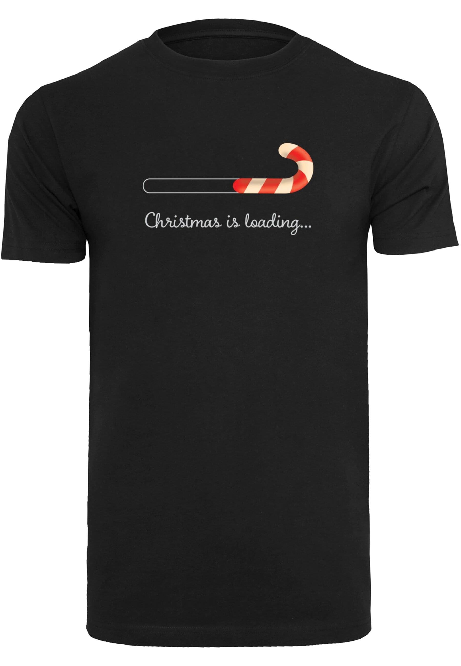 Merchcode T-Shirt Herren Christmas Loading T-Shirt Round Neck (1-tlg) black