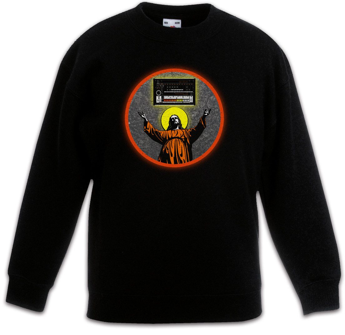 Sweatshirt Jesus Holy 808 Kinderpullover Synthesizer Electro Techno LFO Musik