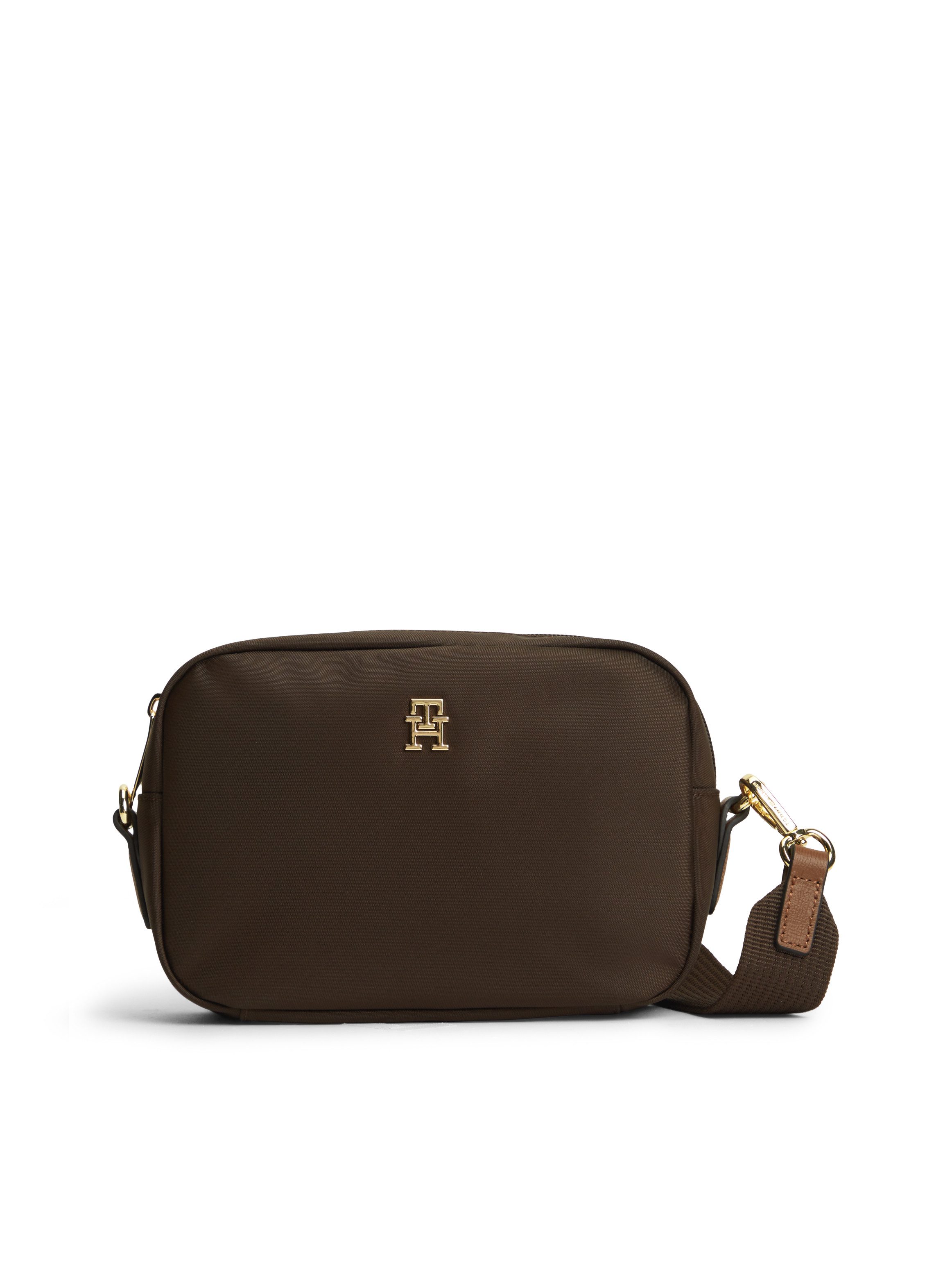 Tommy Hilfiger Mini Bag POPETTE CAMERA BAG, Damen Umhängetasche, Schultertasche mit TH-Schmuckelement