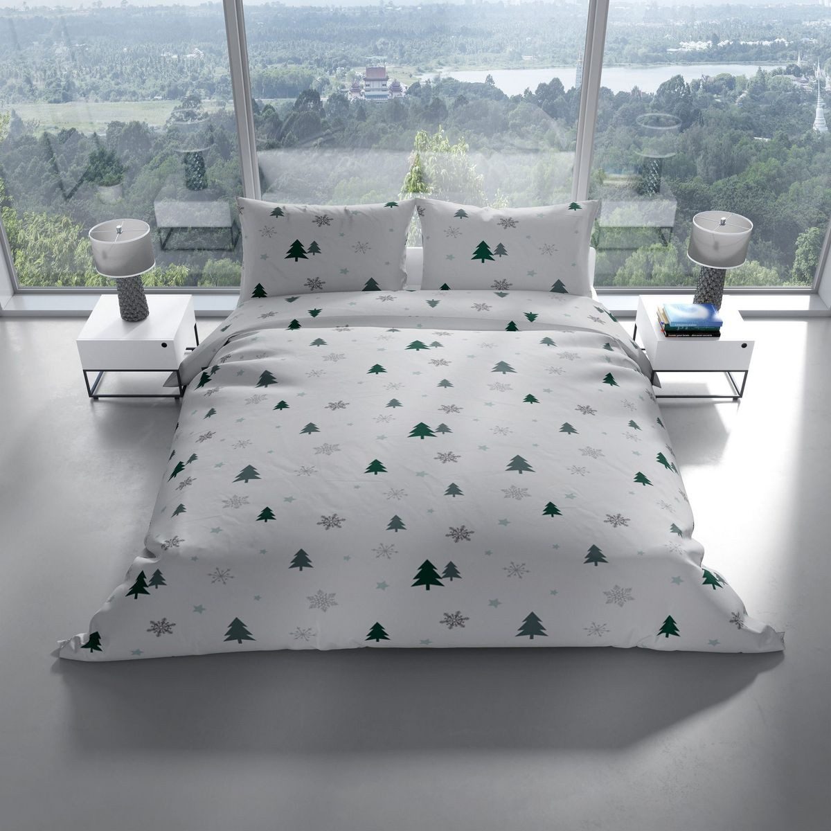 Leonado Vicenti Bettwäsche 3 tlg Winter Thermofleece Bettwäsche 200x200 cm günstig online kaufen