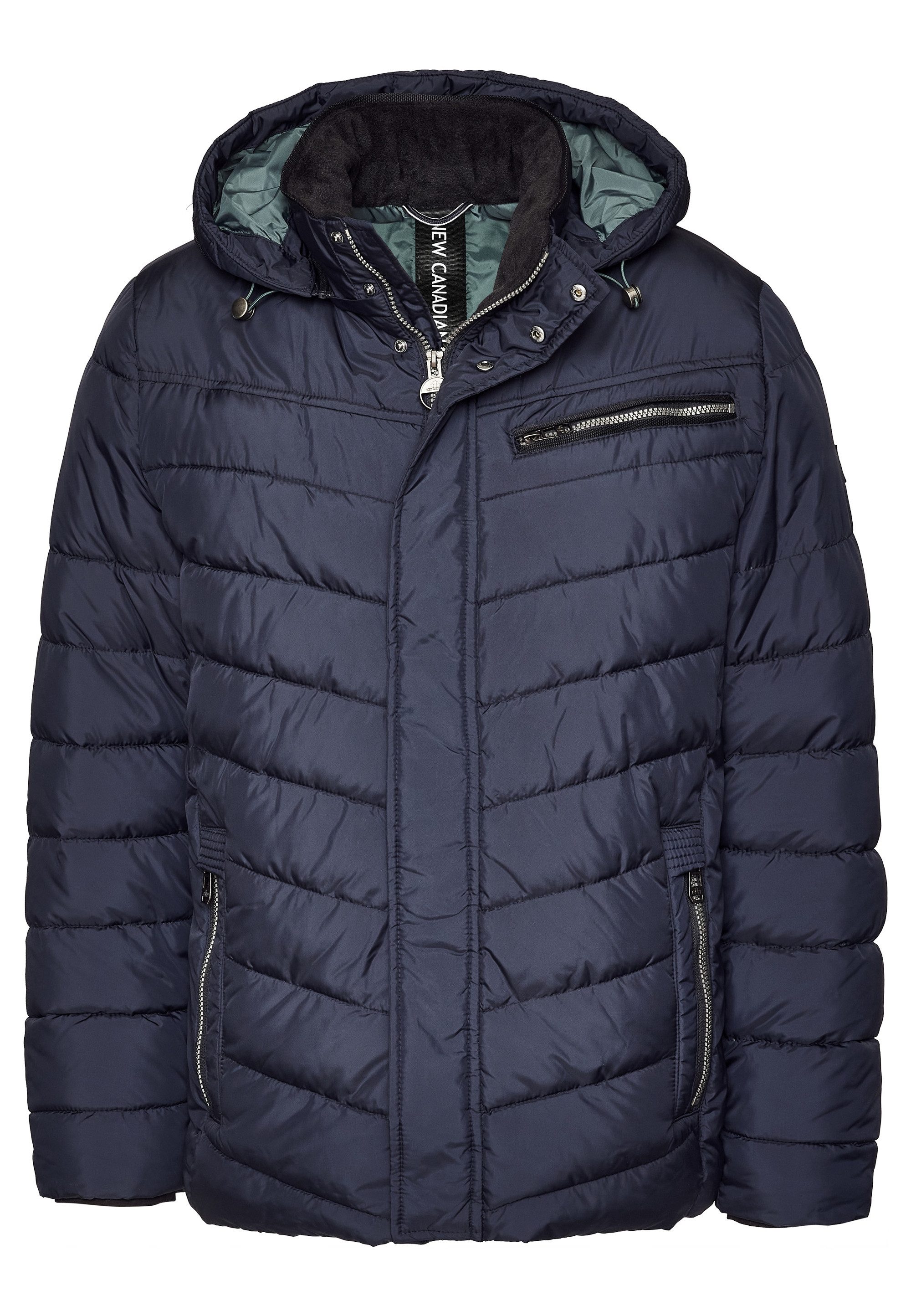 New Canadian Steppjacke Lightwear-Stepp Jacke mit abnehmbarer Kapuze