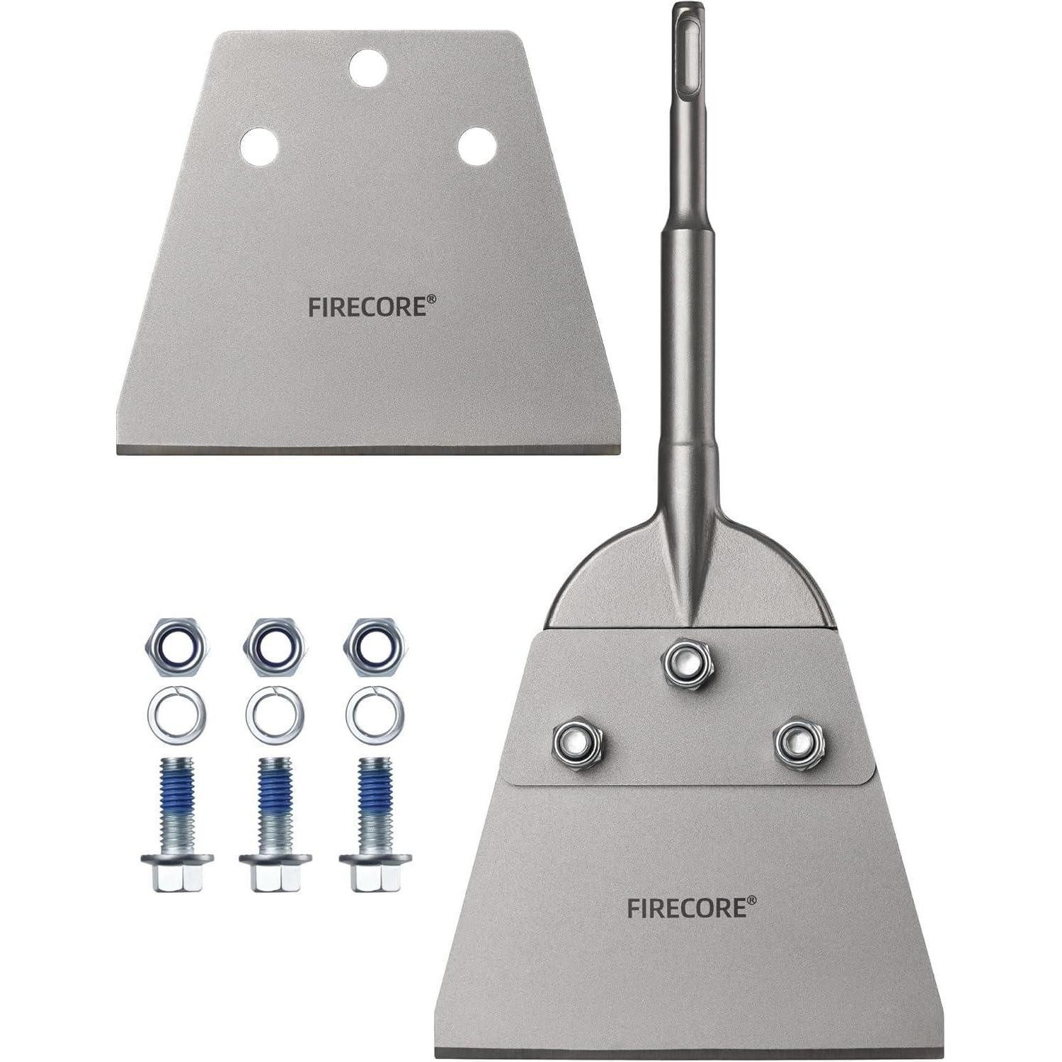 LuxusKollektion Spatmeißel Spachtelmeißel SDS Plus 270x130mm Ersatzklinge PVC Bodenschaber-Set