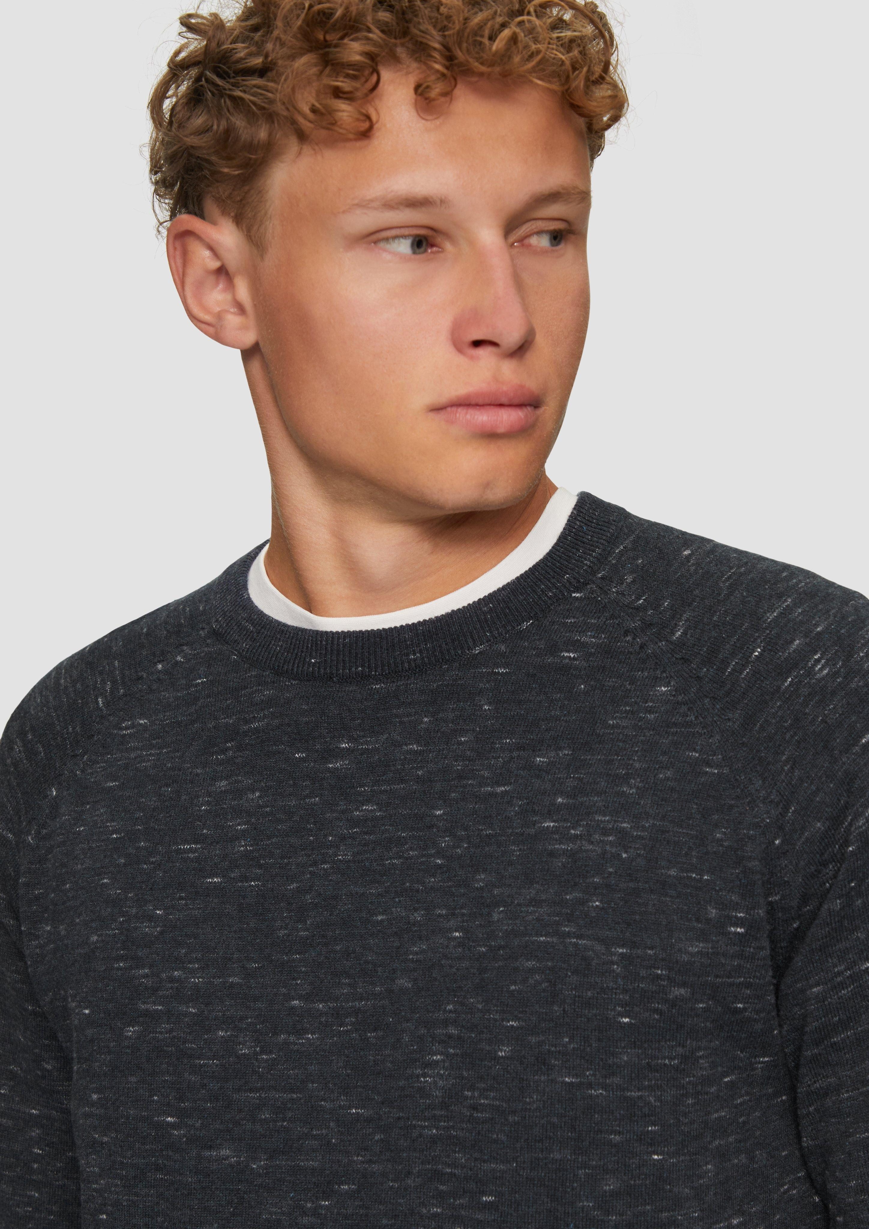 QS Strickpullover Strickpllover aus Melangegarn günstig online kaufen