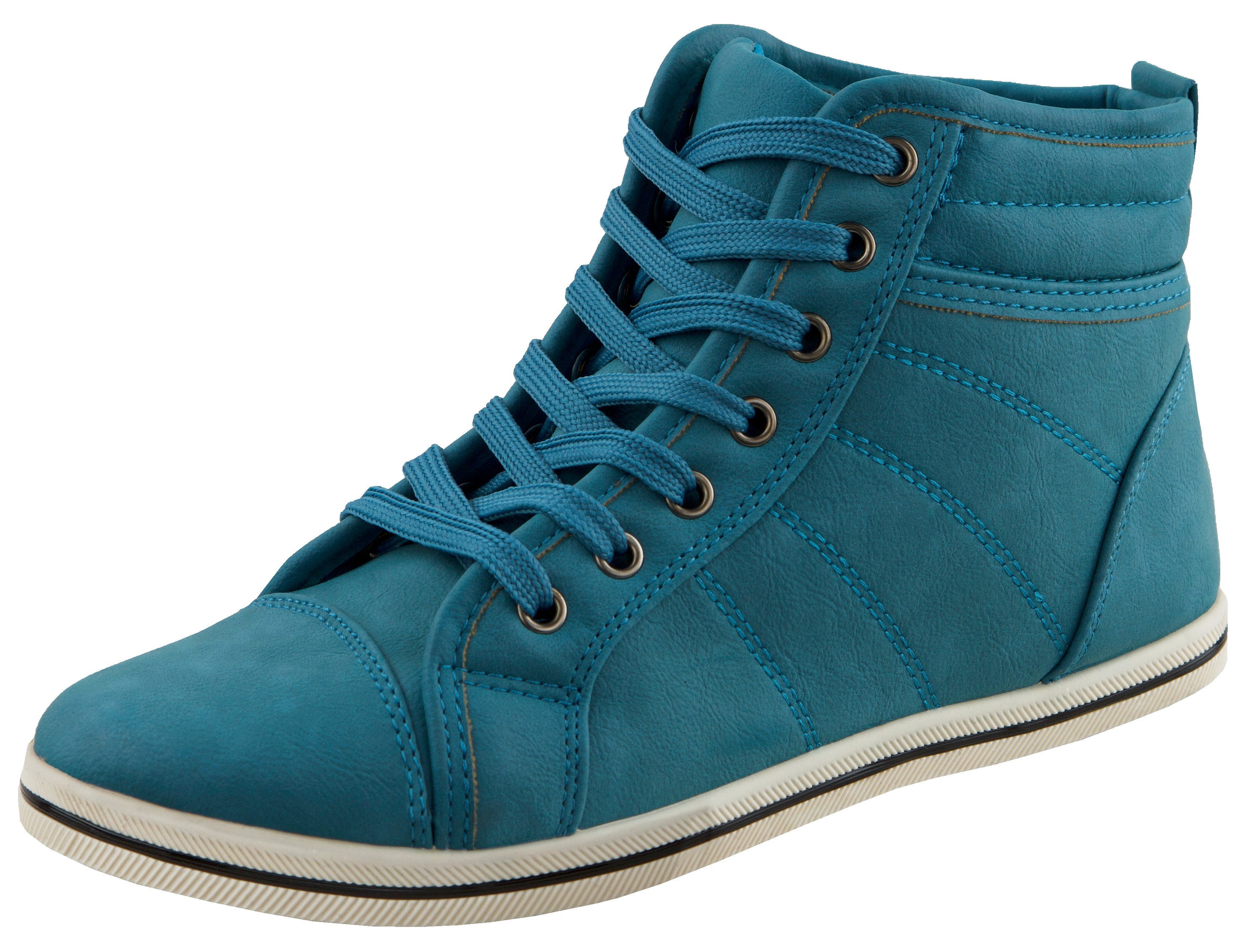 Turnschuhe Sneaker Sneaker AvaMia Schuhe Meerblau Sneaker Schnürschuhe Freizeitschuh Halbschuhe Damenturnschuhe Damen Damen