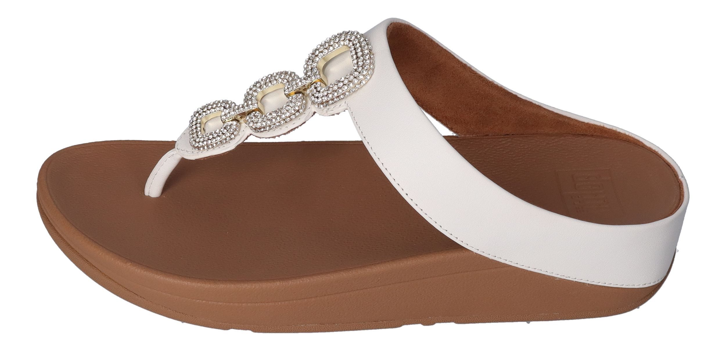 Fitflop FINO Crystal-Chain Leather Zehentrenner Urban günstig online kaufen