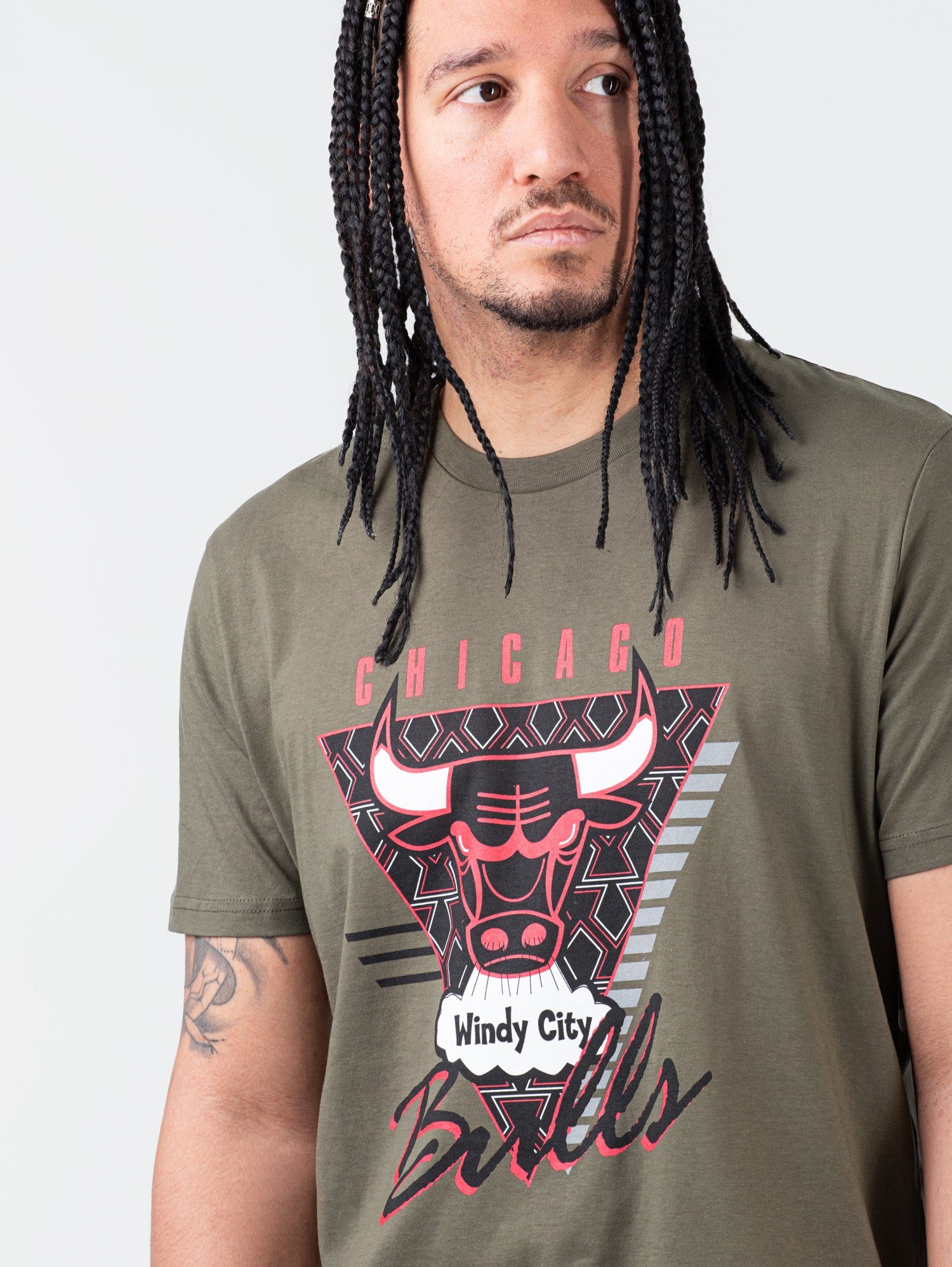 Final Mitchell Ness Seconds Tee Mitchell Khaki & T-Shirt Bulls & / Chicago NBA Ness