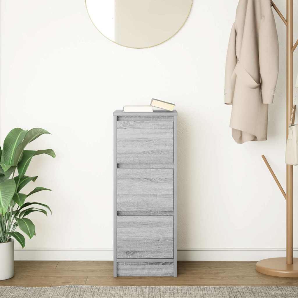 vidaXL Sideboard Sideboard Grau Sonoma 29,5x34x76 günstig online kaufen