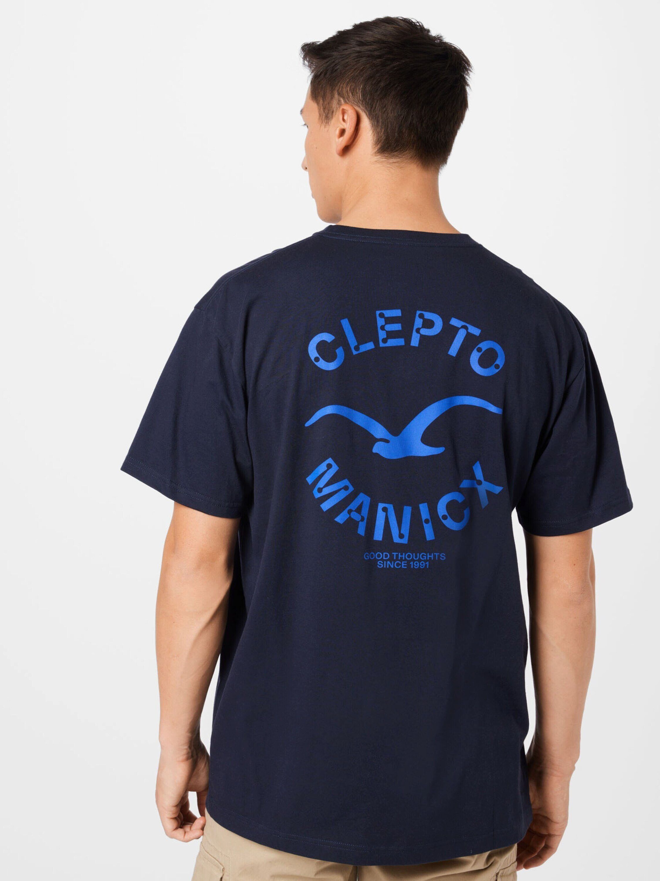 T-Shirt großem Source mit Cleptomanicx Backprint, Ton-in-Ton-Nähte