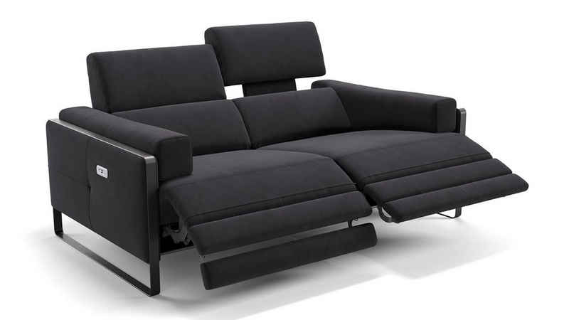 Sofanella 2-Sitzer Sofanella 2-Sitzer MILO Stoffsofa Designersofa Couch in Schwarz