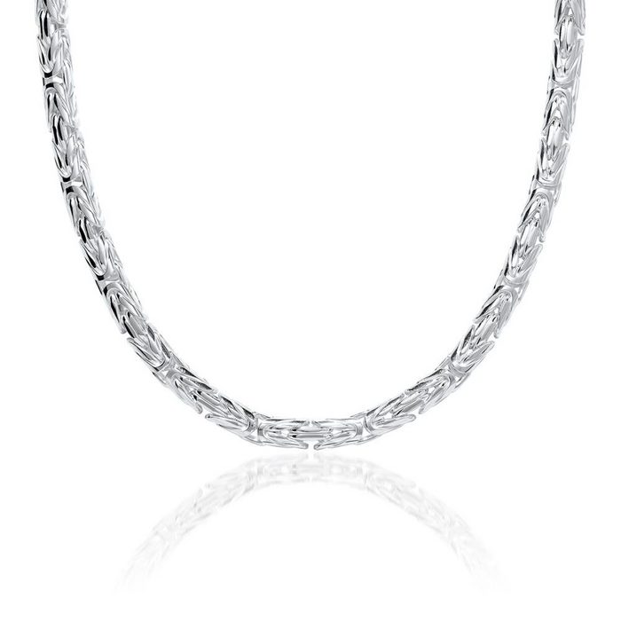 JEWLIX Königskette 925 Silberkette: Königskette Silber 5mm breit