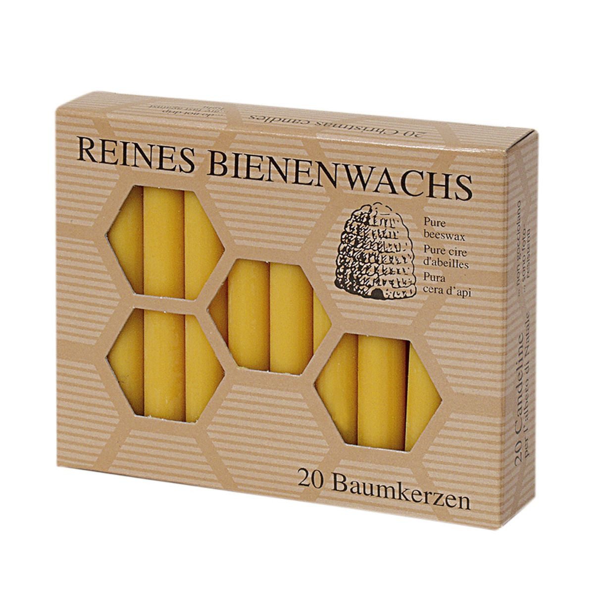 Bienen-Diätic GmbH Bienenwachskerze Bienenwachs Baumkerzen (20-tlg) günstig online kaufen