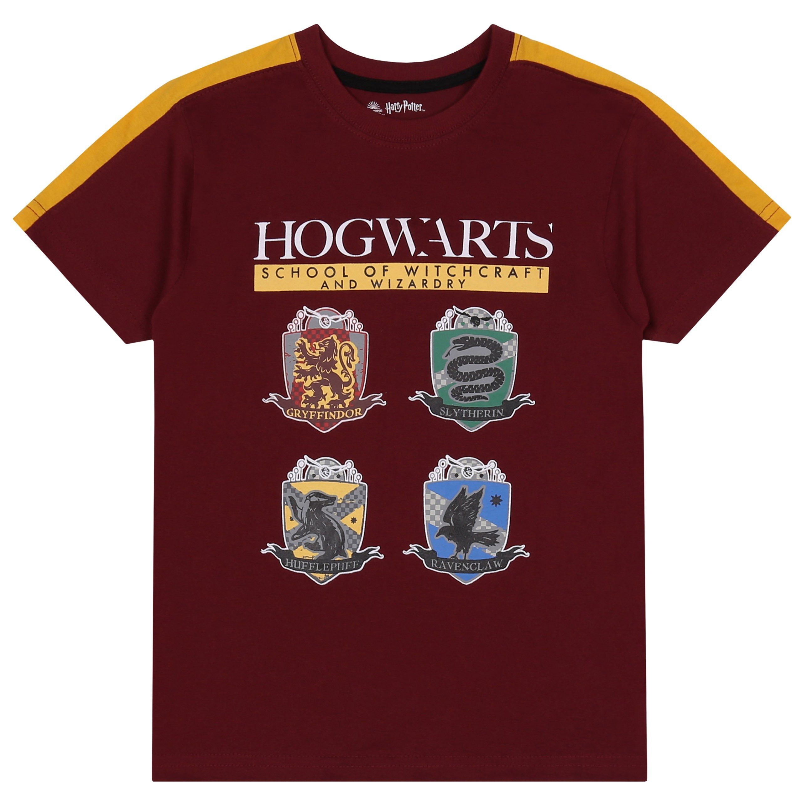 Harry Potter Schlafanzug Harry Potter Jungen Schlafanzug kurze Hose weiß-kastanienbraun 110 cm