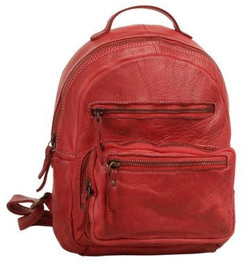 Cluty Cityrucksack, echt Leder, Made in Italy