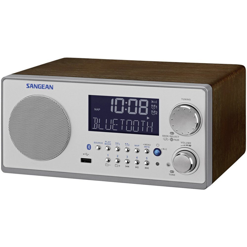Sangean Sangean WR-22 Tischradio UKW, MW AUX, Bluetooth® Walnuss Radio | Radios