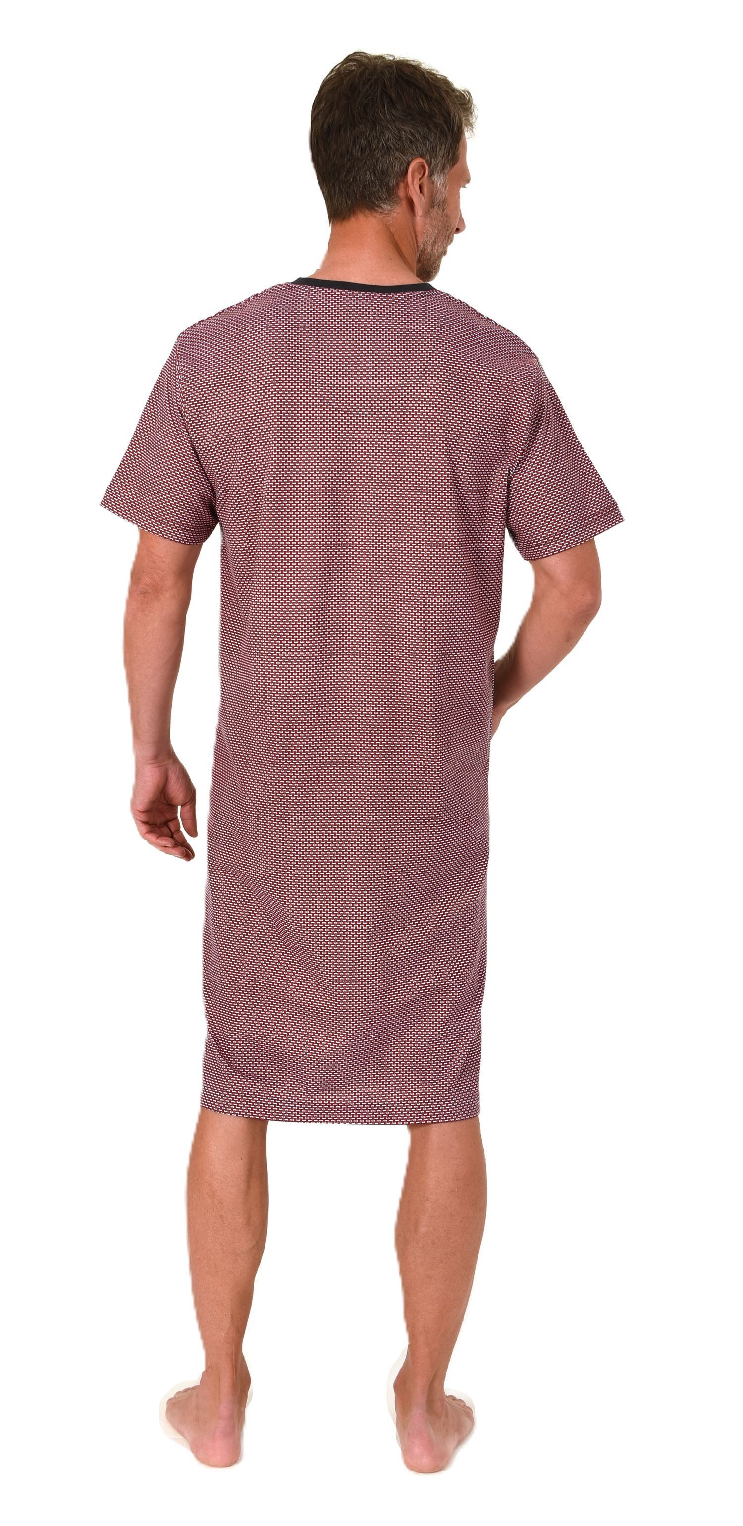 Normann Pyjama Normann Herren kurzarm Nachthemd – auch in Übergrößen