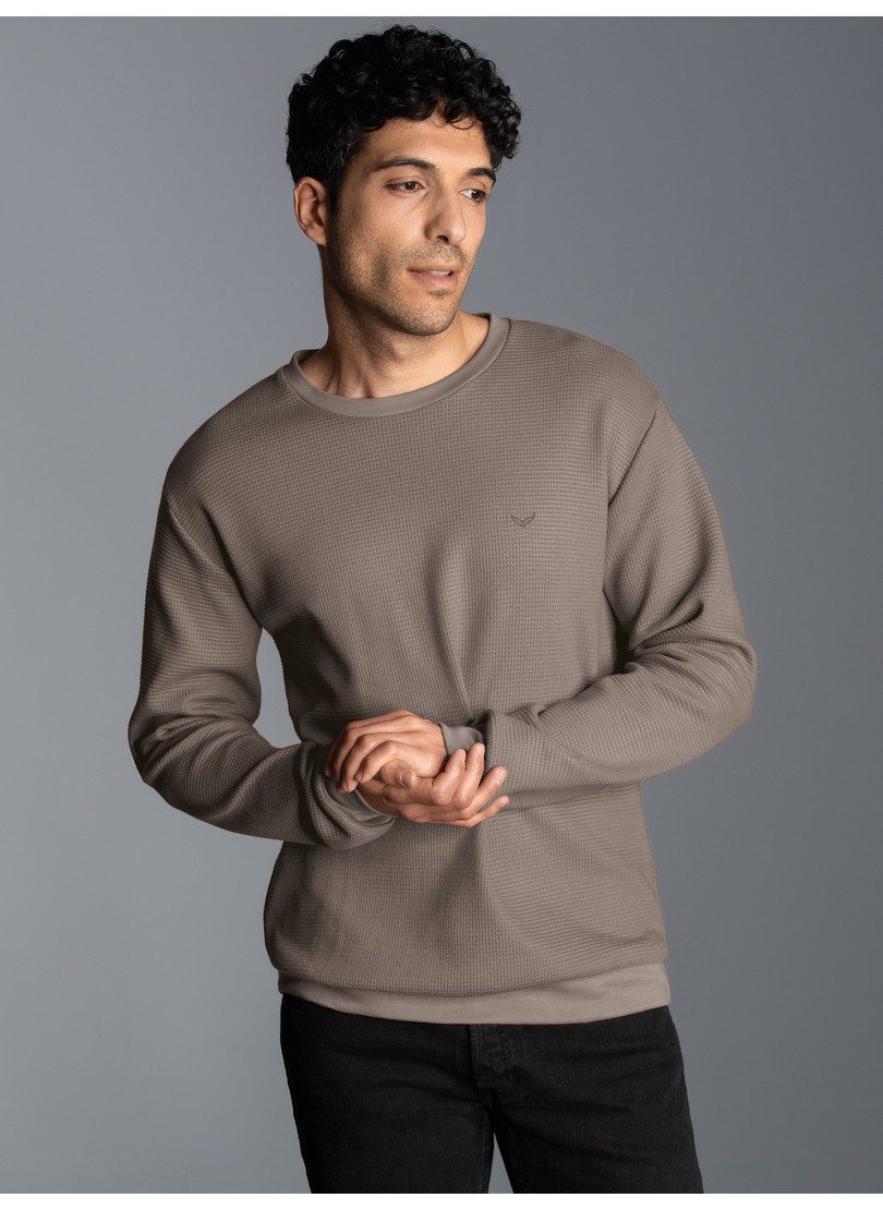 Sweatshirt TRIGEMA Sweatshirt in Waffeloptik