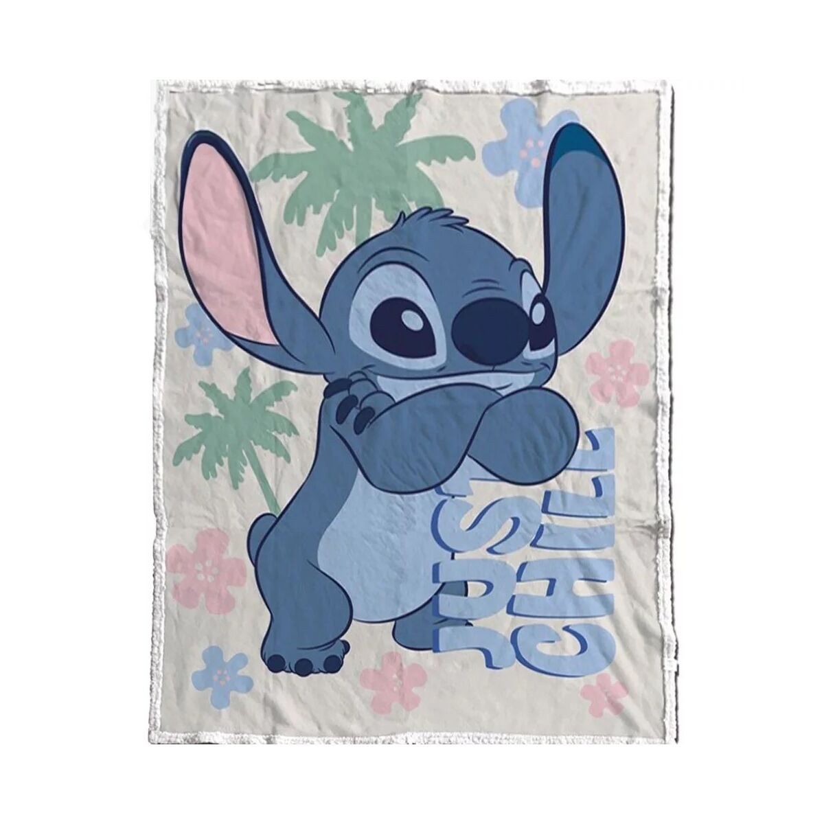 Wohndecke Disney Lilo und Stitch Just Chill Sherpa Decke 130x170cm, Disney, Geschenkidee für Mädchen und Jungen
