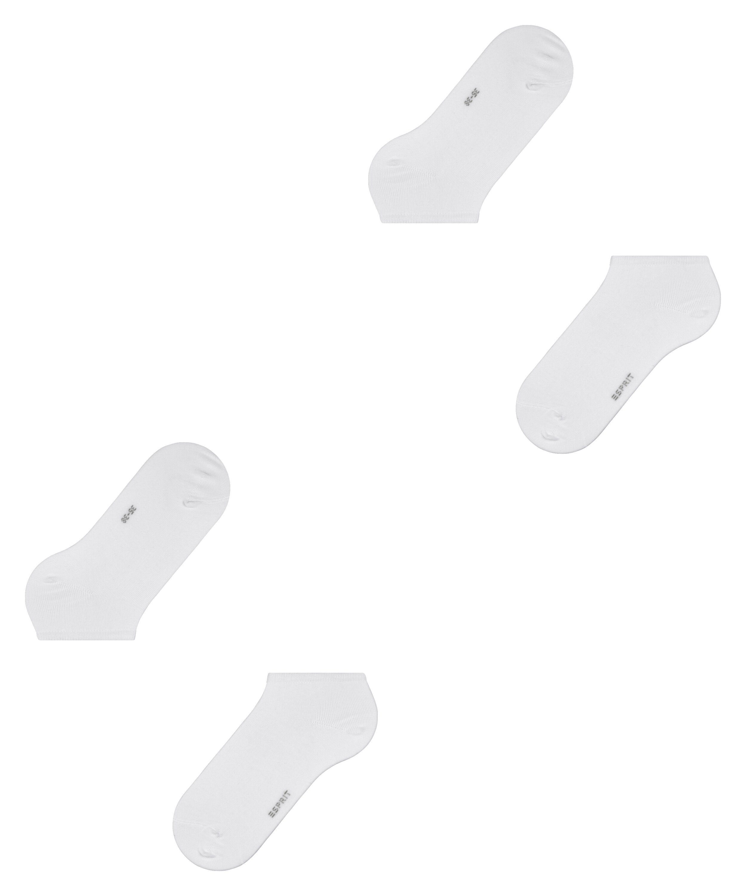 Esprit Sneakersocken Esprit Uni 2-Pack Damen (2-Paar) mit hohem Baumwollanteil – Bild 5 von 5