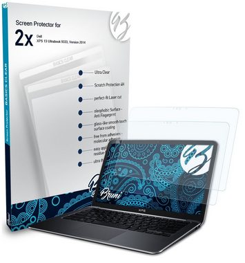 Bruni Schutzfolie für Dell XPS 13 Ultrabook 9333, Version 2014, (2 Folien), praktisch unsichtbar