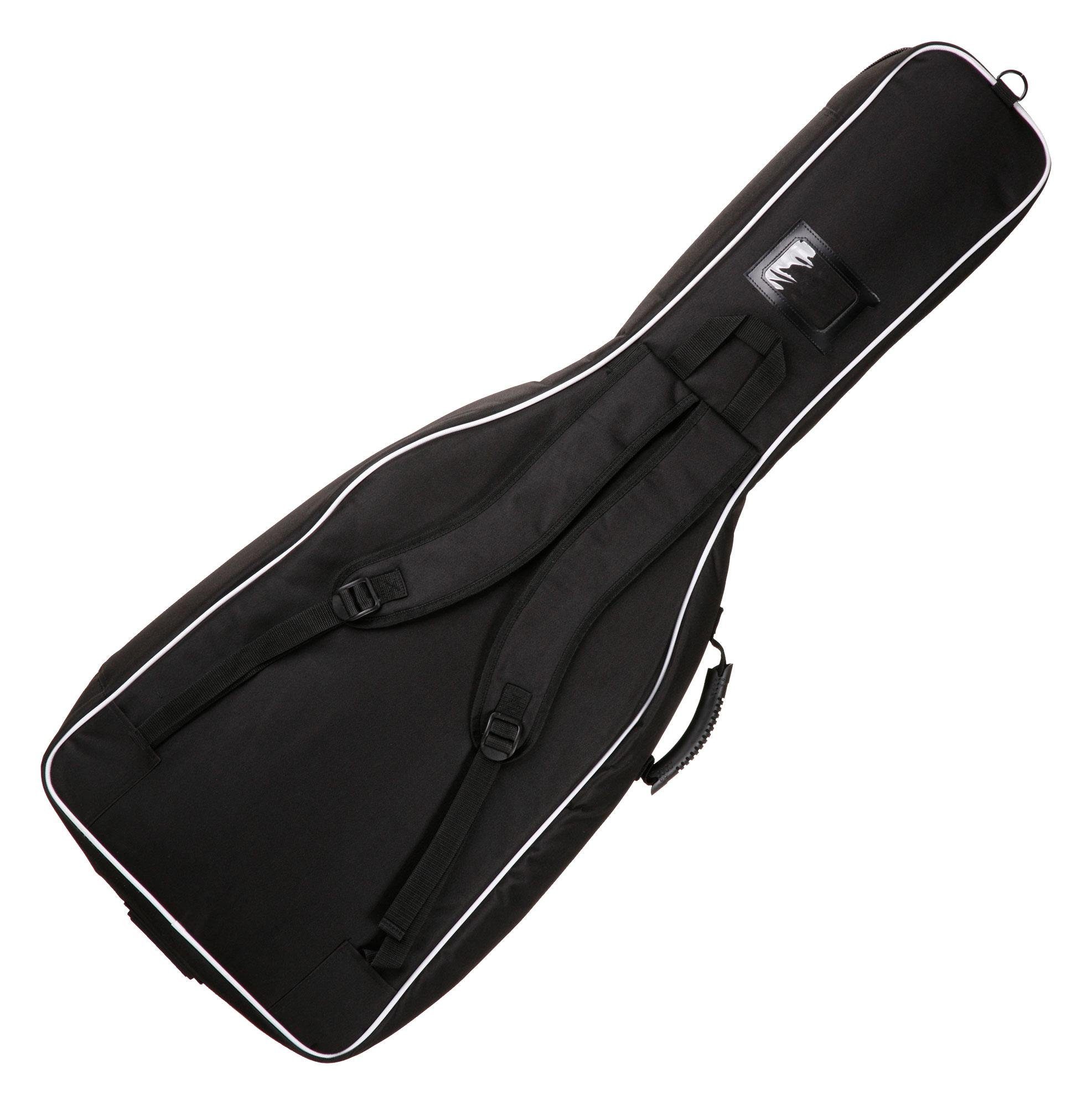 Rocktile Gitarrentasche Westerngitarrentasche 4/4 (Gigbag für Westerngitarre), gepolstert mit Rucksackgarnitur