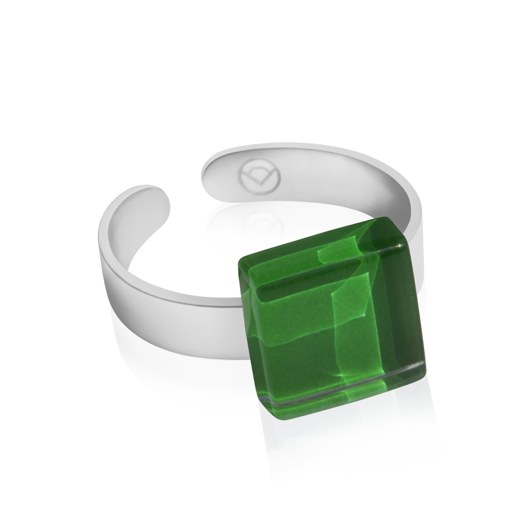 ALEXASCHA Fingerring Kleiner Ring mit Stein • verstellbar Ø 17-20mm • Geburtsstein Schmuck
