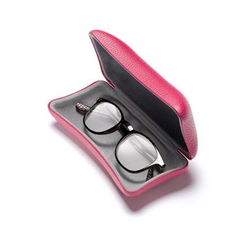 FEFI Brillenetui auch für große Sonnenbrillen - In außergewöhnlicher Form (Hardcase), inklusive Mikrofasertuch