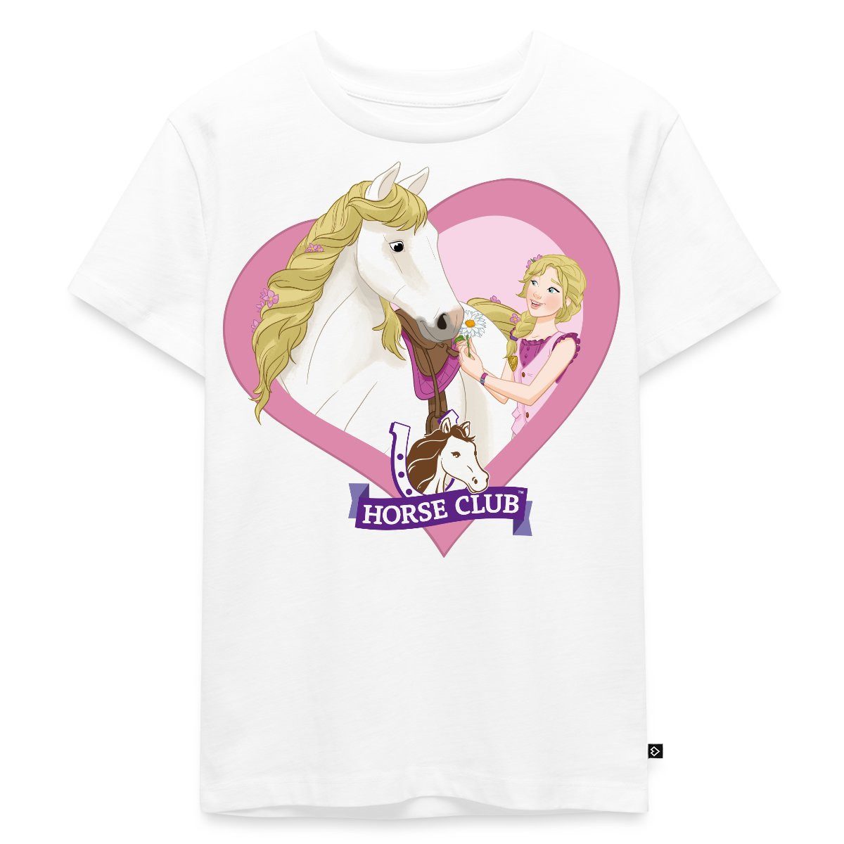 T-Shirt Schleich Horse Club Sofia & Blossom Herzmotiv Kinder Premium T-Shirt