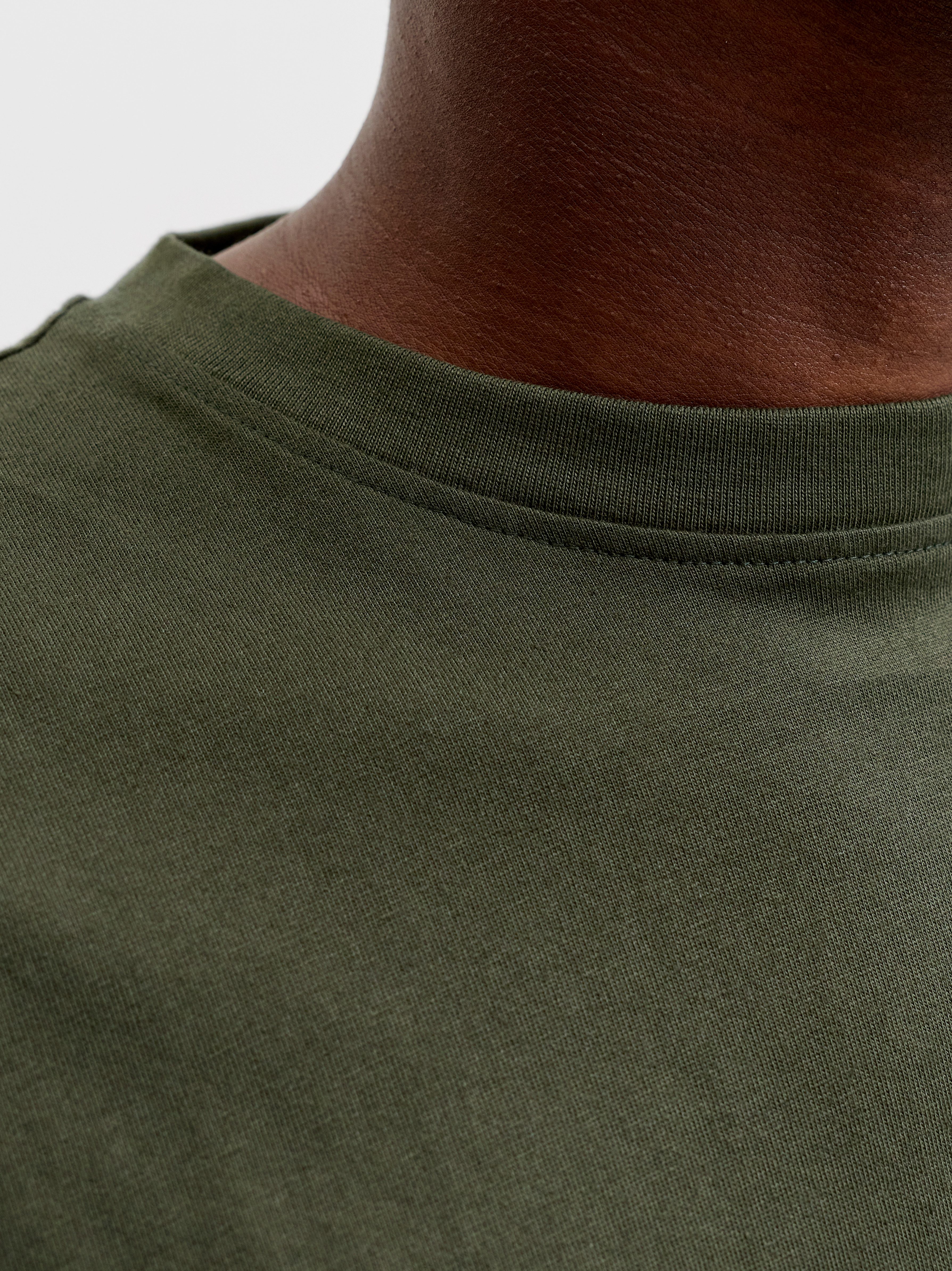 Jack & Jones Rundhalsshirt JJEORGANIC RELAXED TEE SS O-NECK NOOS Baumwolle, relaxed fit – Bild 3 von 5