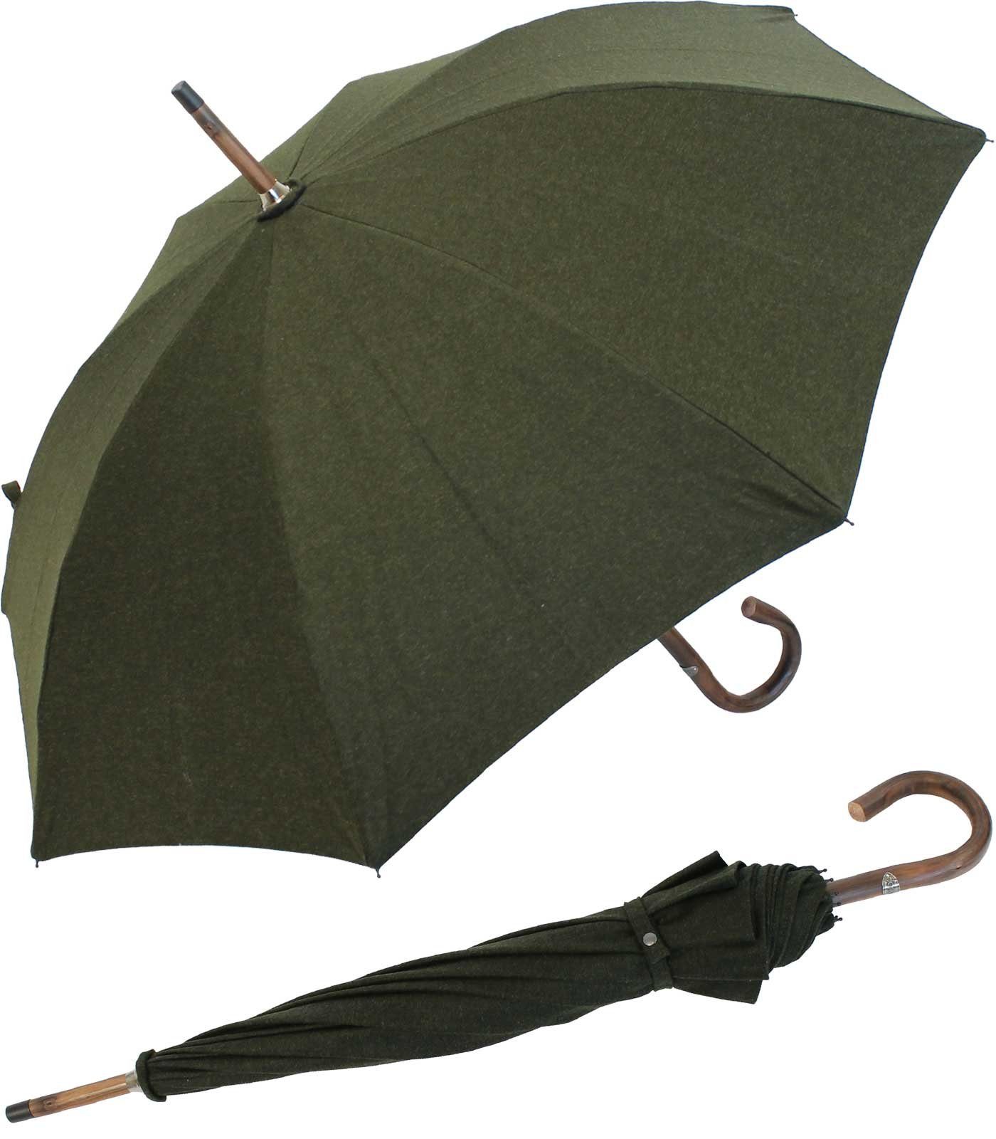 doppler® Stockregenschirm Manufaktur Herrenschirm Kastanienstock Griff - Steirer Loden, der edle handgearbeite Begleiter für Herren