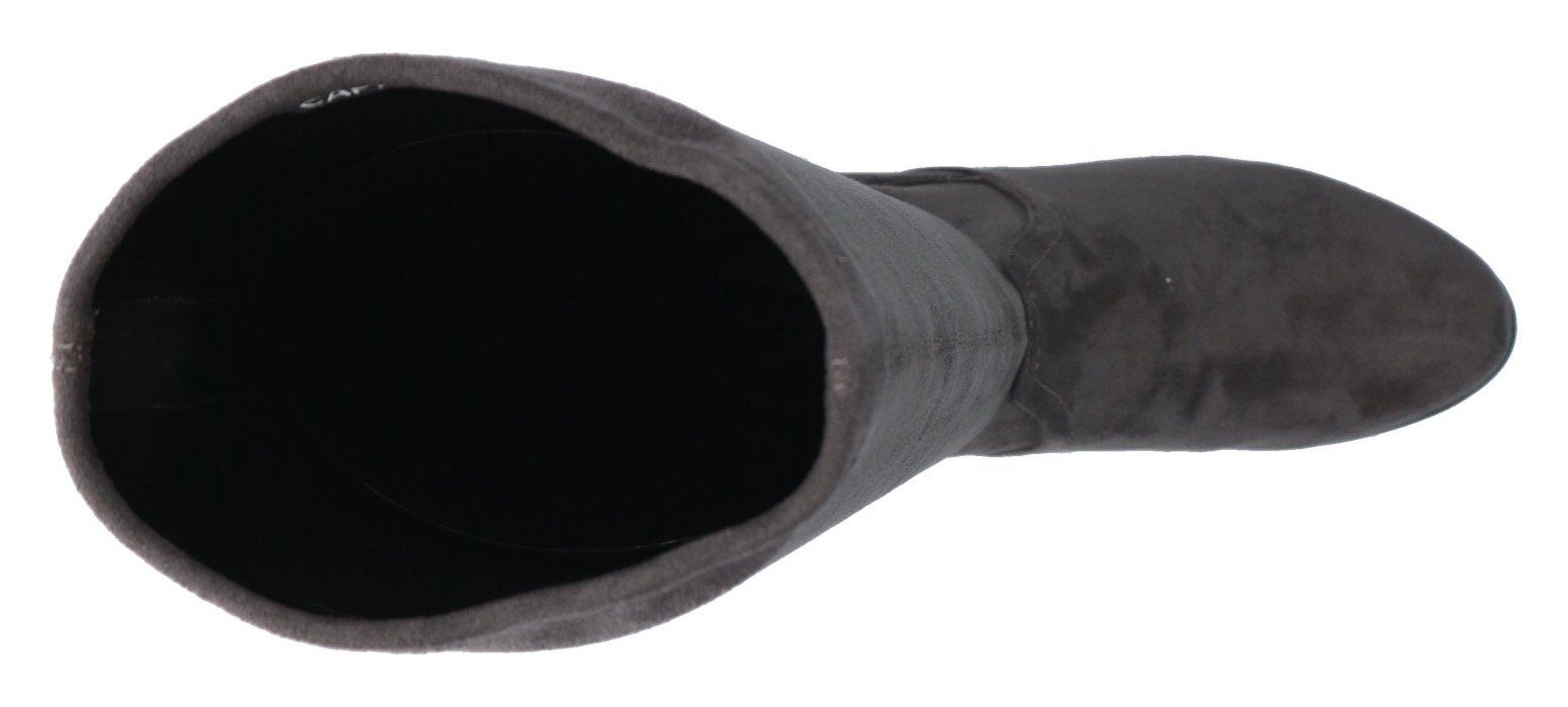 Stiefel Caprice Stretch-XS-Schaft, Form dunkelgrau mit schmale