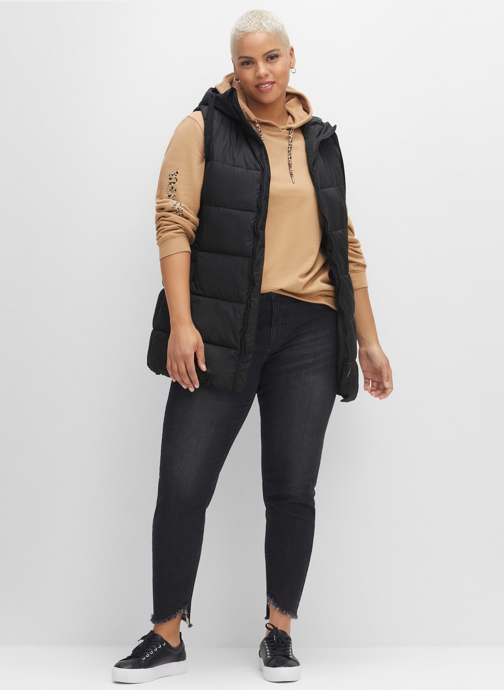 Sheego Jerseyweste Steppweste . günstig online kaufen