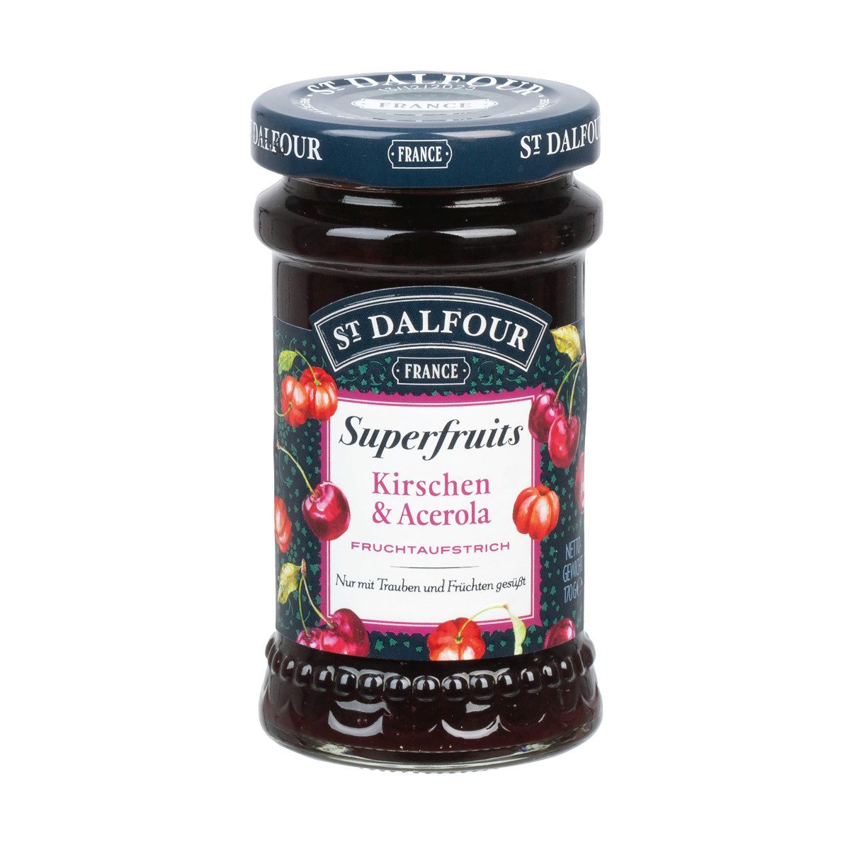 ST DALFOUR Fruchtaufstrich, St. Dalfour Superfruits Kirschen und Acerola Fruchtaufstrich 170g