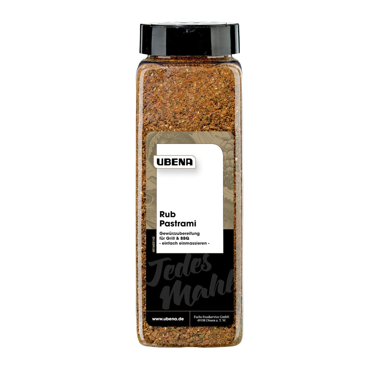 UBENA Gewürz, Ubena Pastrami Rub Gewürzzubereitung aromatisch und pikant 580g