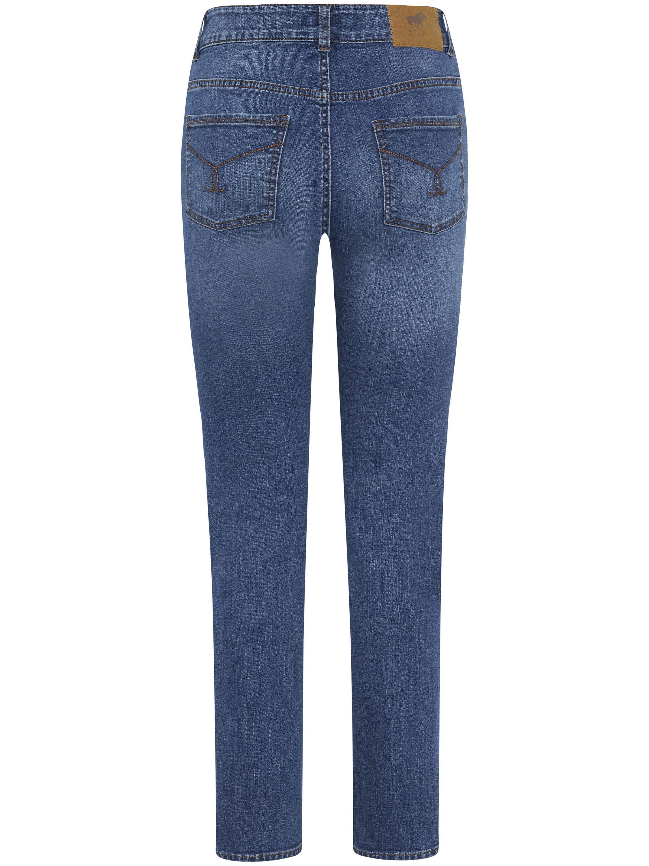 Polo Sylt Straight-Jeans mit dezenter Waschung und Stretch (1-tlg)