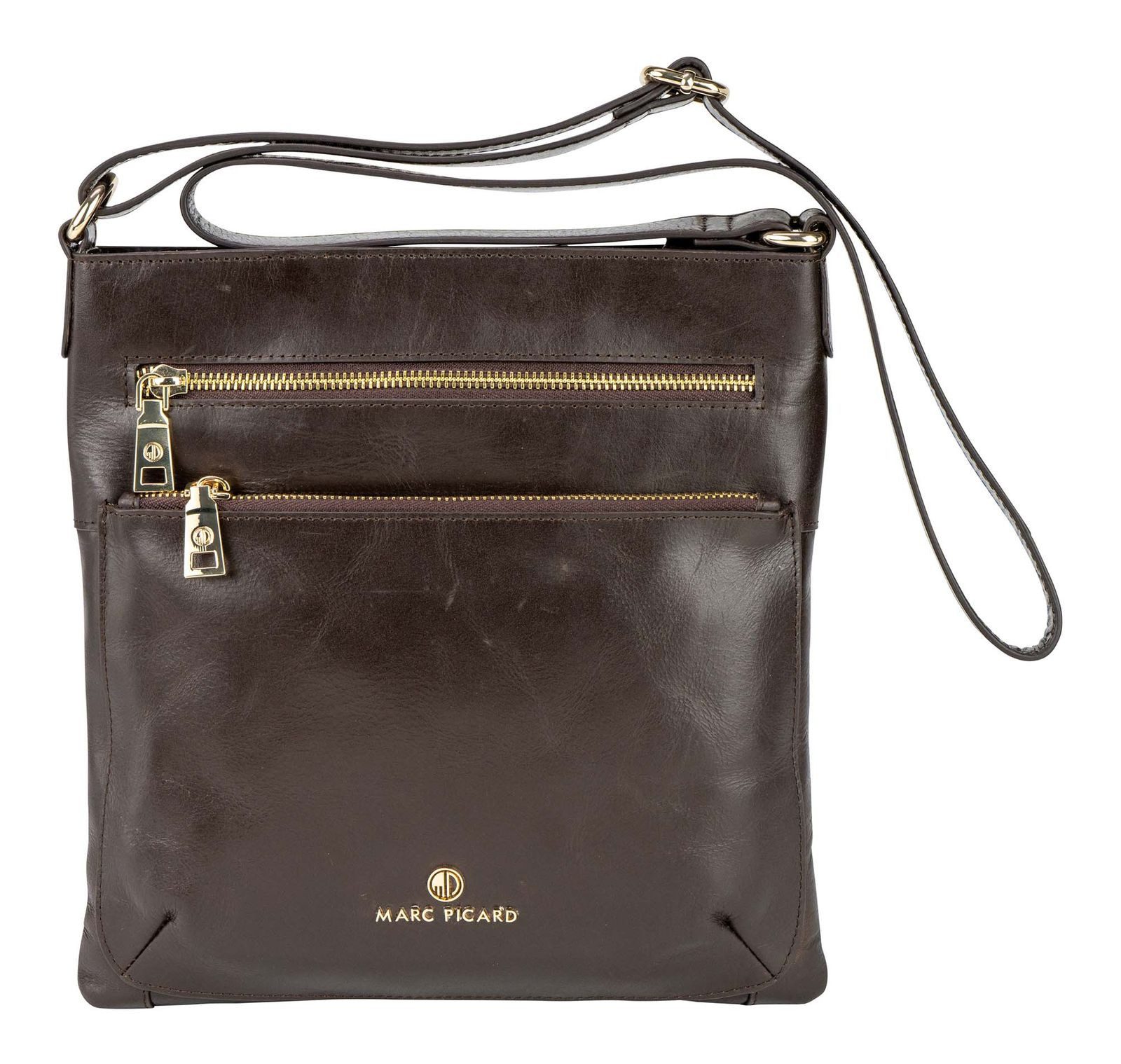 Marc Picard Umhängetasche Crossover Bag, aus echtem Rindsleder