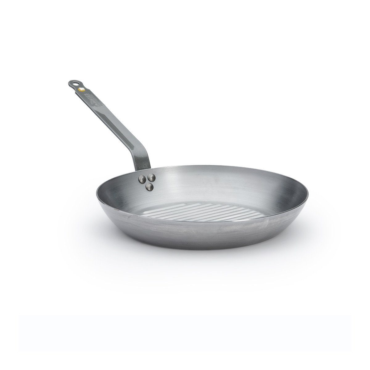 de Buyer Bratpfanne Mineral B, Grillpfanne 32 cm - Eisen mit Bienenwachsbeschichtung -
