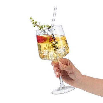 TURM GIN Weinglas Gin Copa Glas mit Logo und Schriftzug - 720 ml - 2er-Set