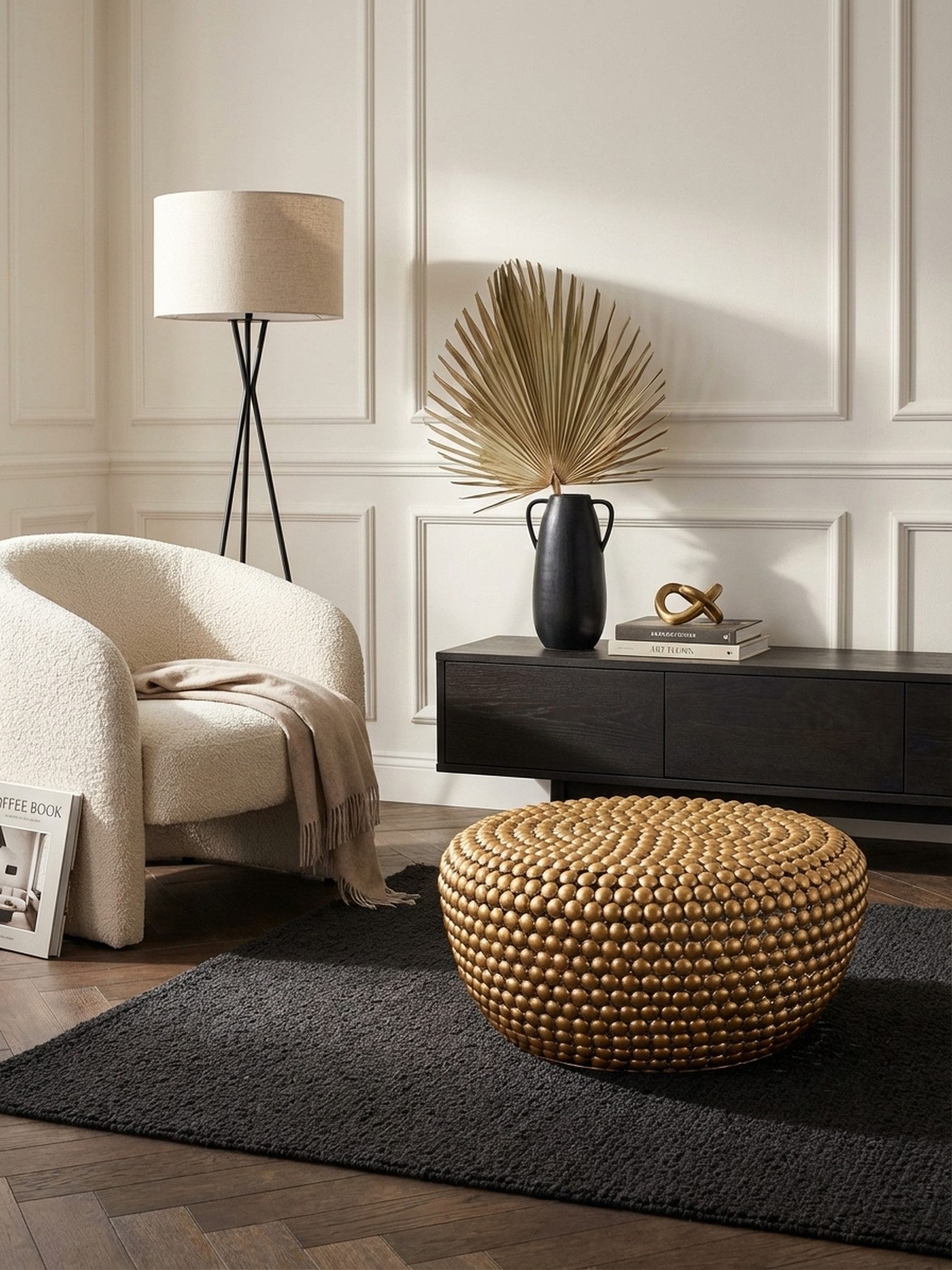 KADIMA DESIGN Couchtisch Beistelltisch BIFERNO Aluminium, exotisches Orientalisches Design