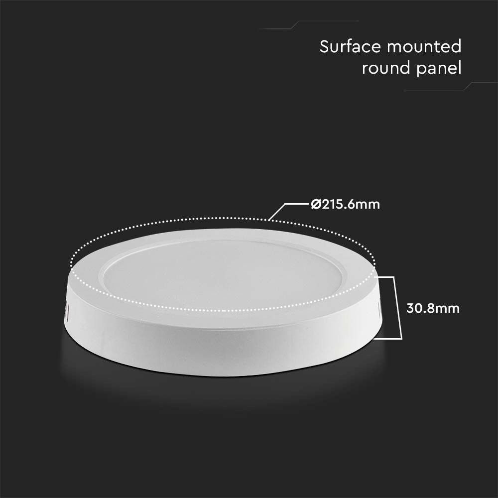 (A G) W 18 7877 EEK: E V-TAC LED VT-60018-RD V-TAC - LED-Aufbauleuchte Neutralw Panel