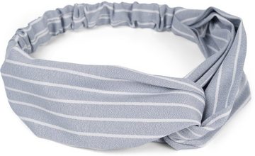 styleBREAKER Haarband, 1-tlg., Haarband mit Streifen Muster und Twist Knoten