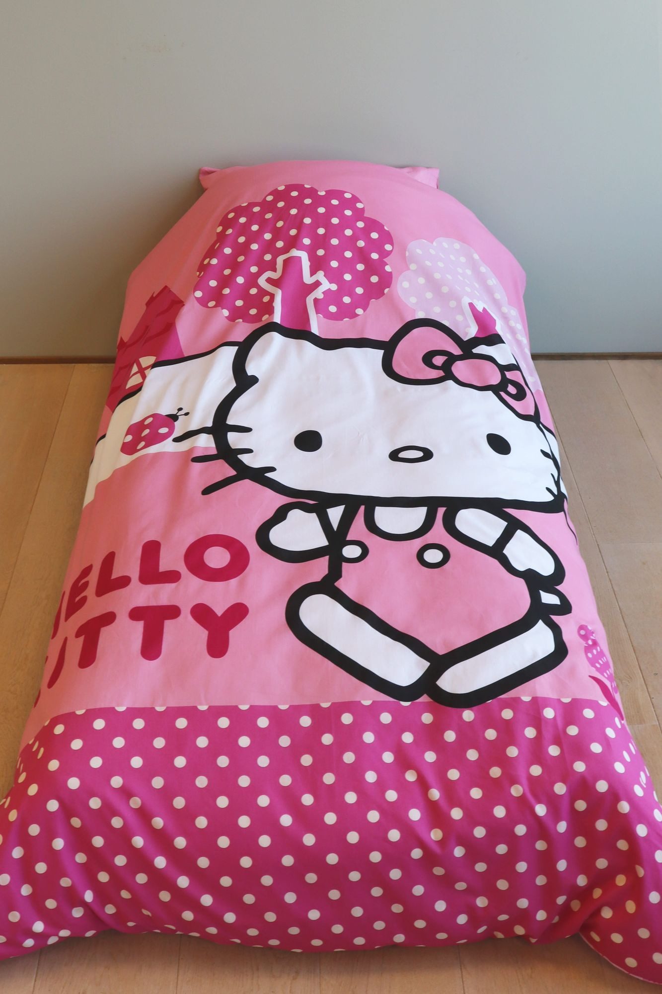 BrandMac Kinderbettwäsche Hello Kitty Rosa Bettwäsche Set 2tlg 135 x 200 cm 100% Baumwolle, 2 teilig, Langlebig – Bild 2 von 5
